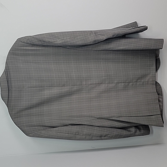 VINCI Italy Gray Plaid Sport Coat Suit Jacket 40L - Picture 9 of 12